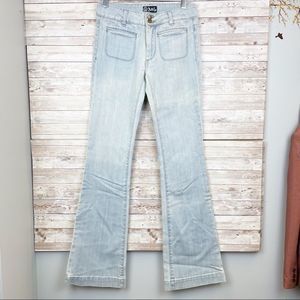 ANLO Revolve Fiji Flare Leg Light Wash Jeans 26 NWT